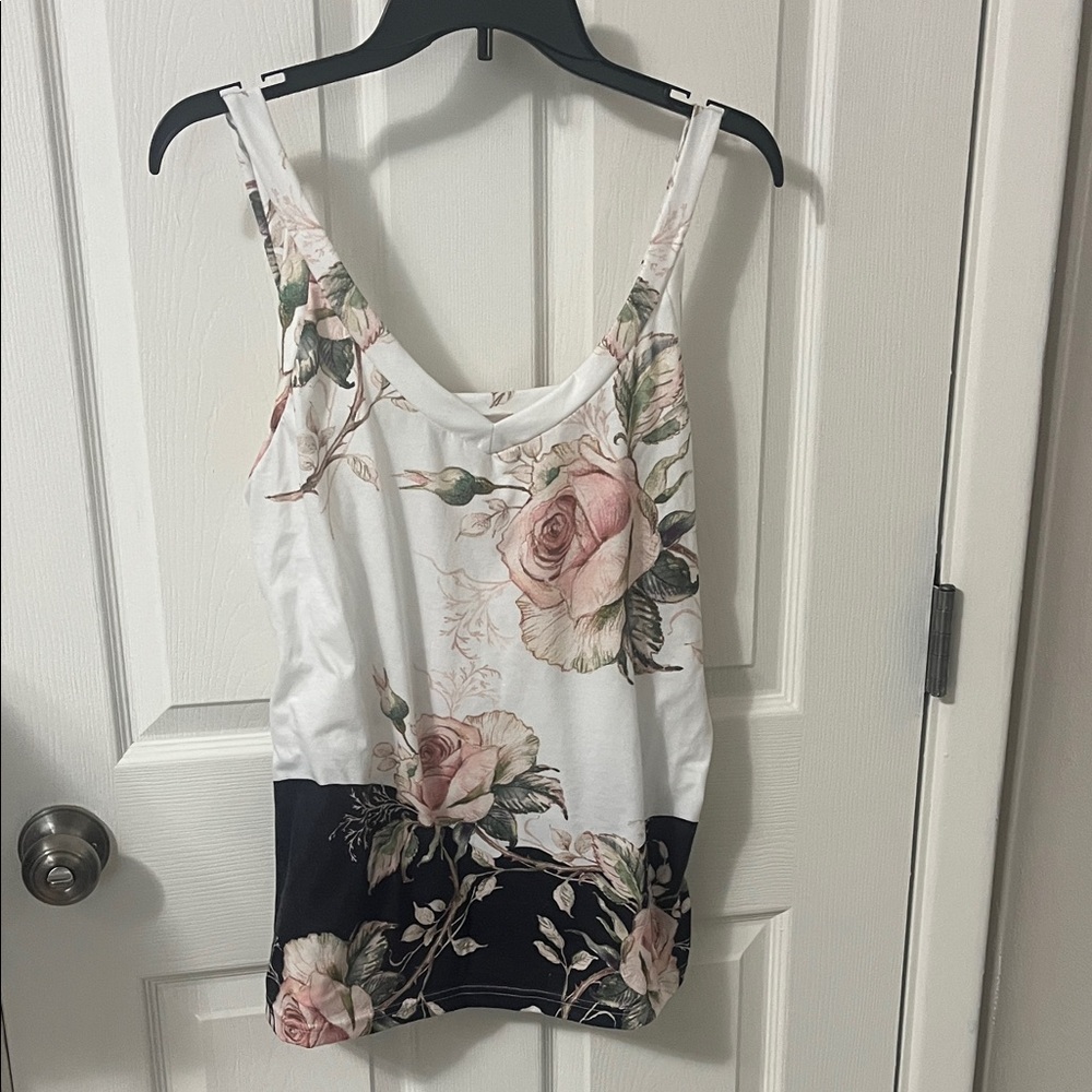 Floral Print Women's Tank Top